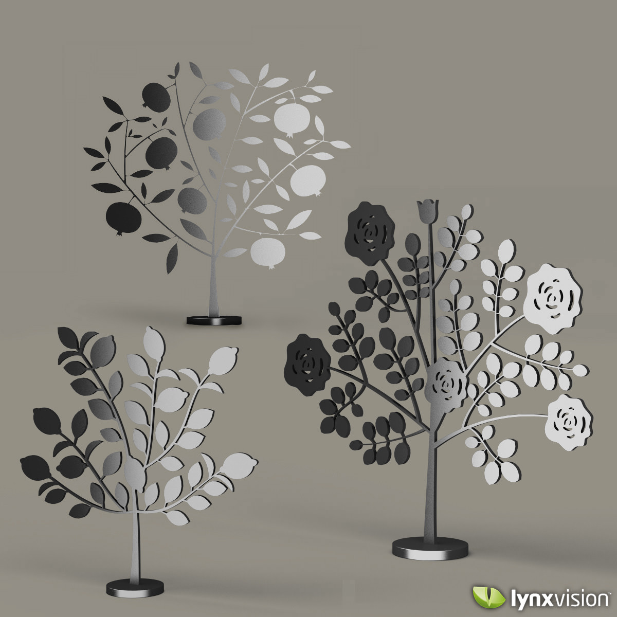 Metallic Tree Ornament