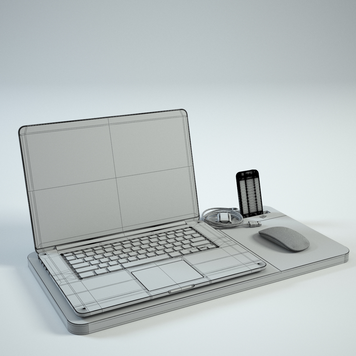 Slate Mobile Airdesk Cgtrader