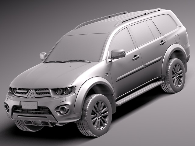 Mitsubishi Pajero Dakar 2014 3D Model MAX OBJ 3DS FBX C4D