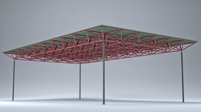 3d asset spaceframe cgtrader