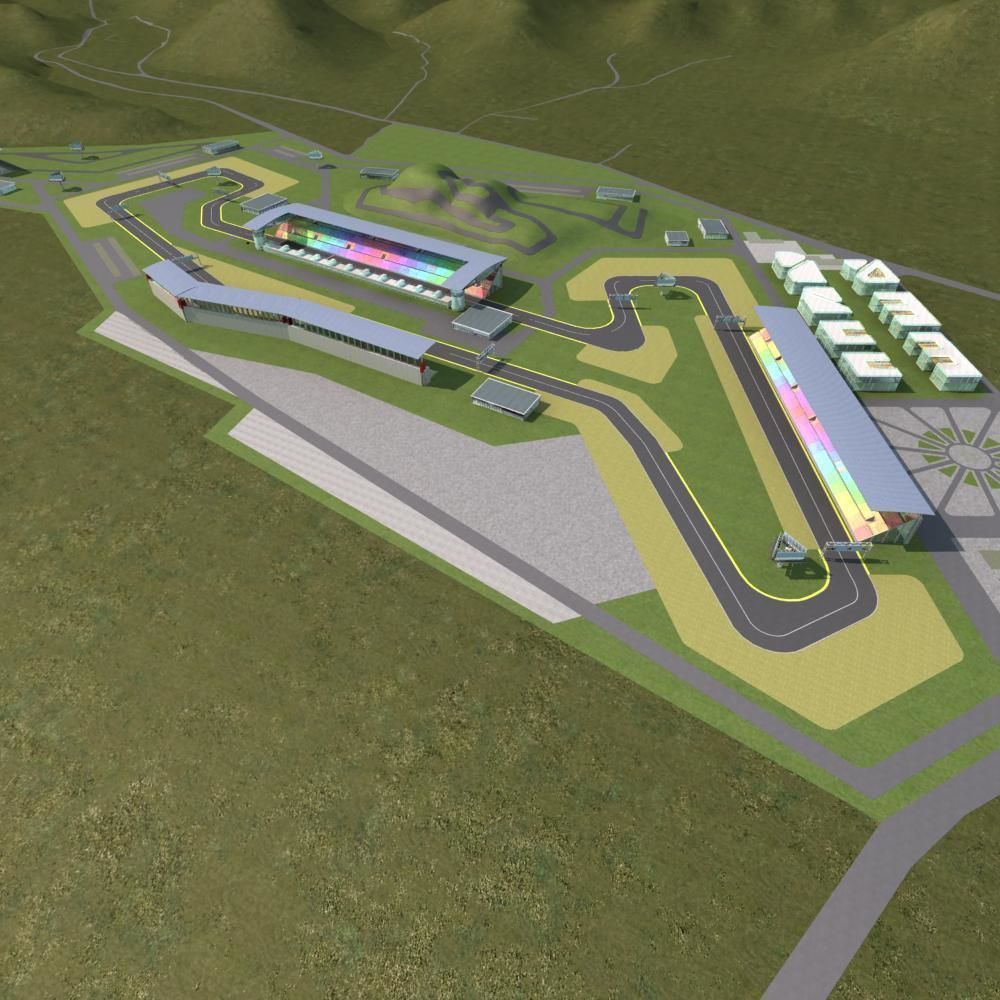 F1 Race Track 3D model CGTrader