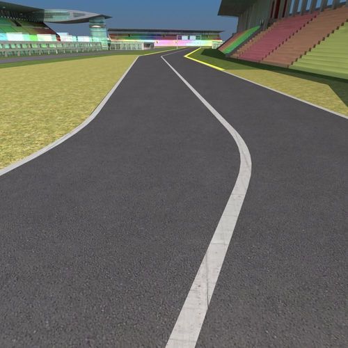 F1 Race Track 3D Model MAX FBX