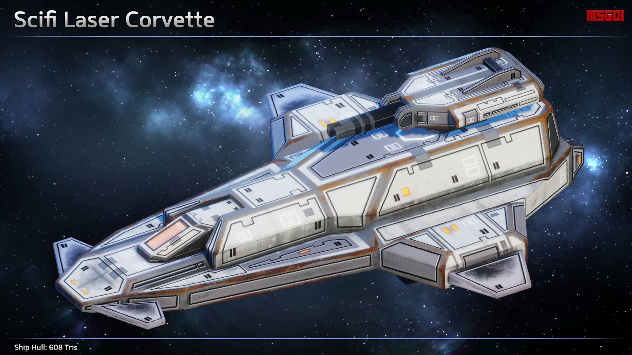 3D model Spaceship Corvettes VR / AR / low-poly | CGTrader