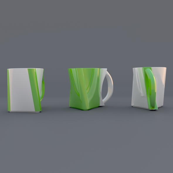Stylish mug design concept CAD model 3D Model 3D printable OBJ STL 3DM