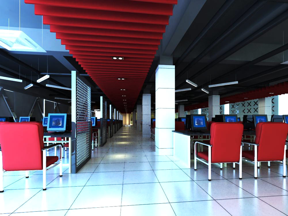 Bar with Decorative Ceiling 3D Model MAX