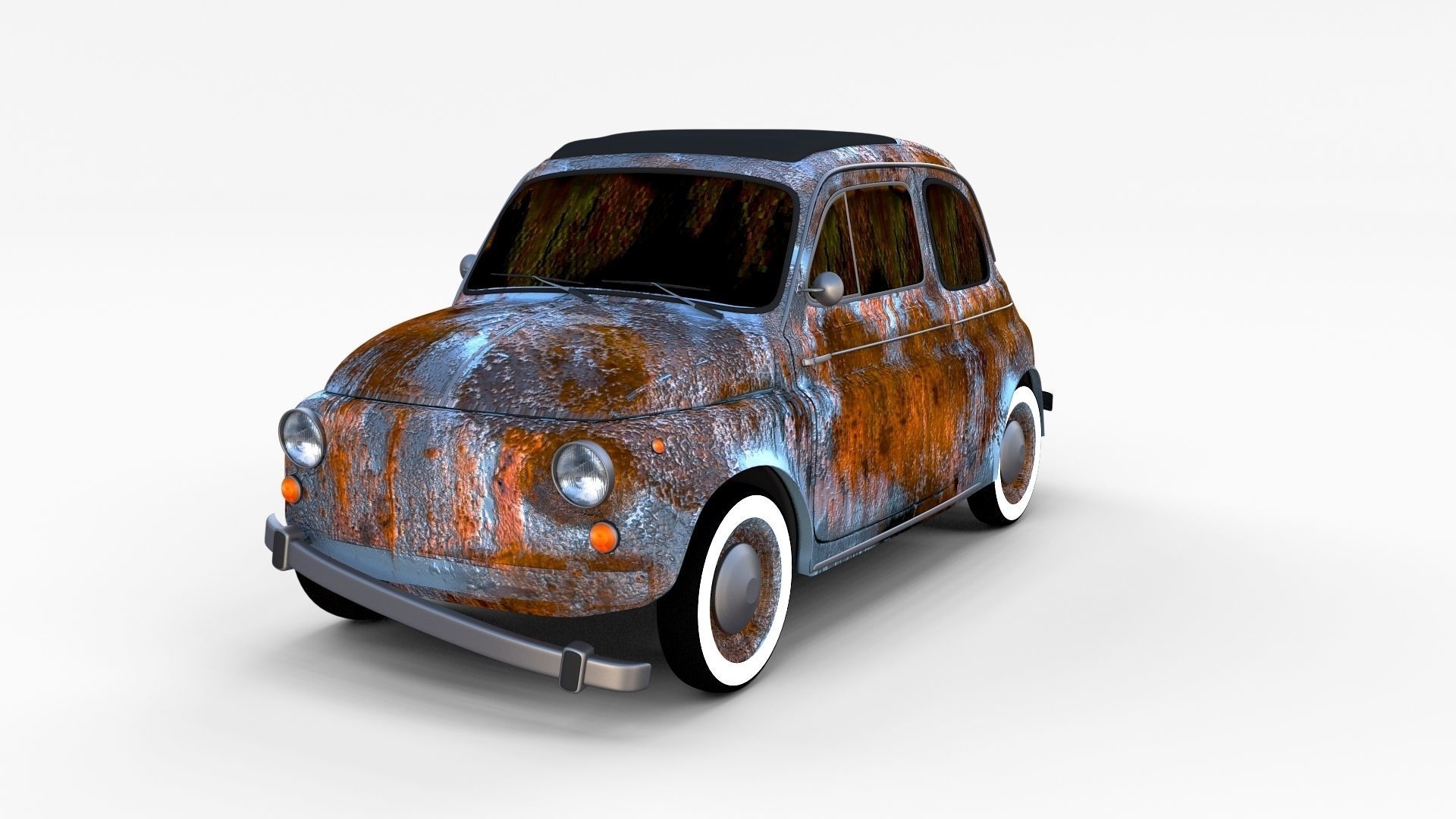 Rusty FIat 500 Nuova rev