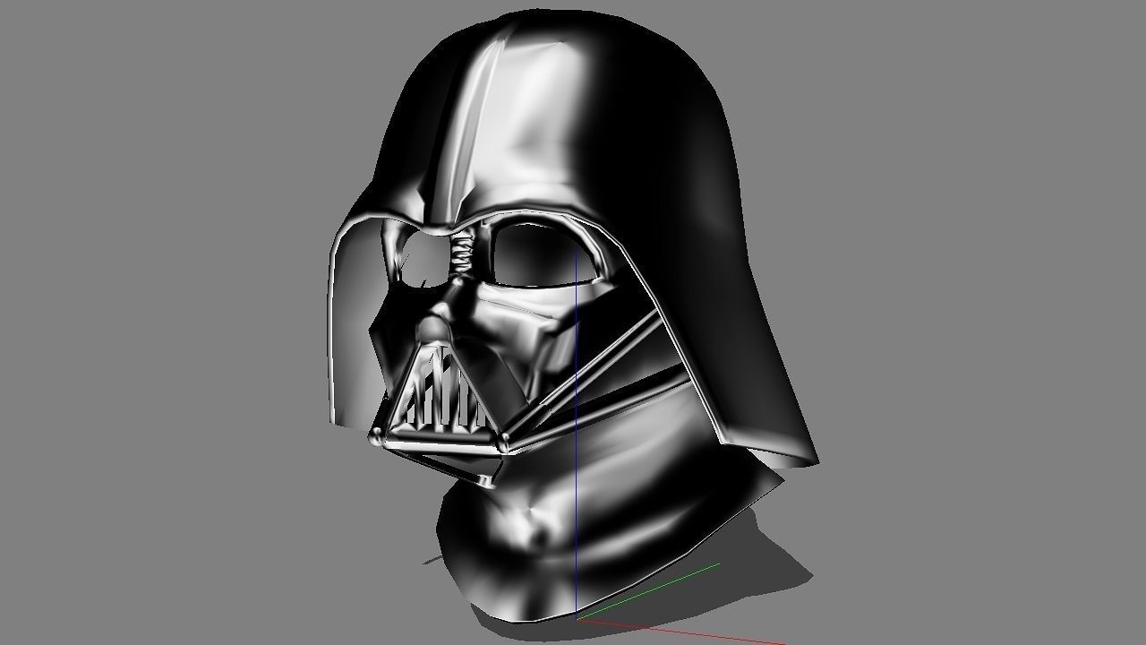 Lord Darth Vader Real And Usable Size Helmet 3D Model 3D Printable 