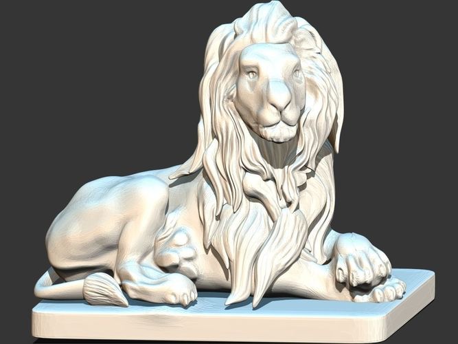 Lion Statue 3D print model Lion Statue 3D print model