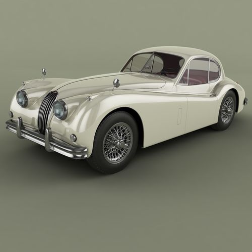 Jaguar XK140 Fixed Head Coupe | 3D model