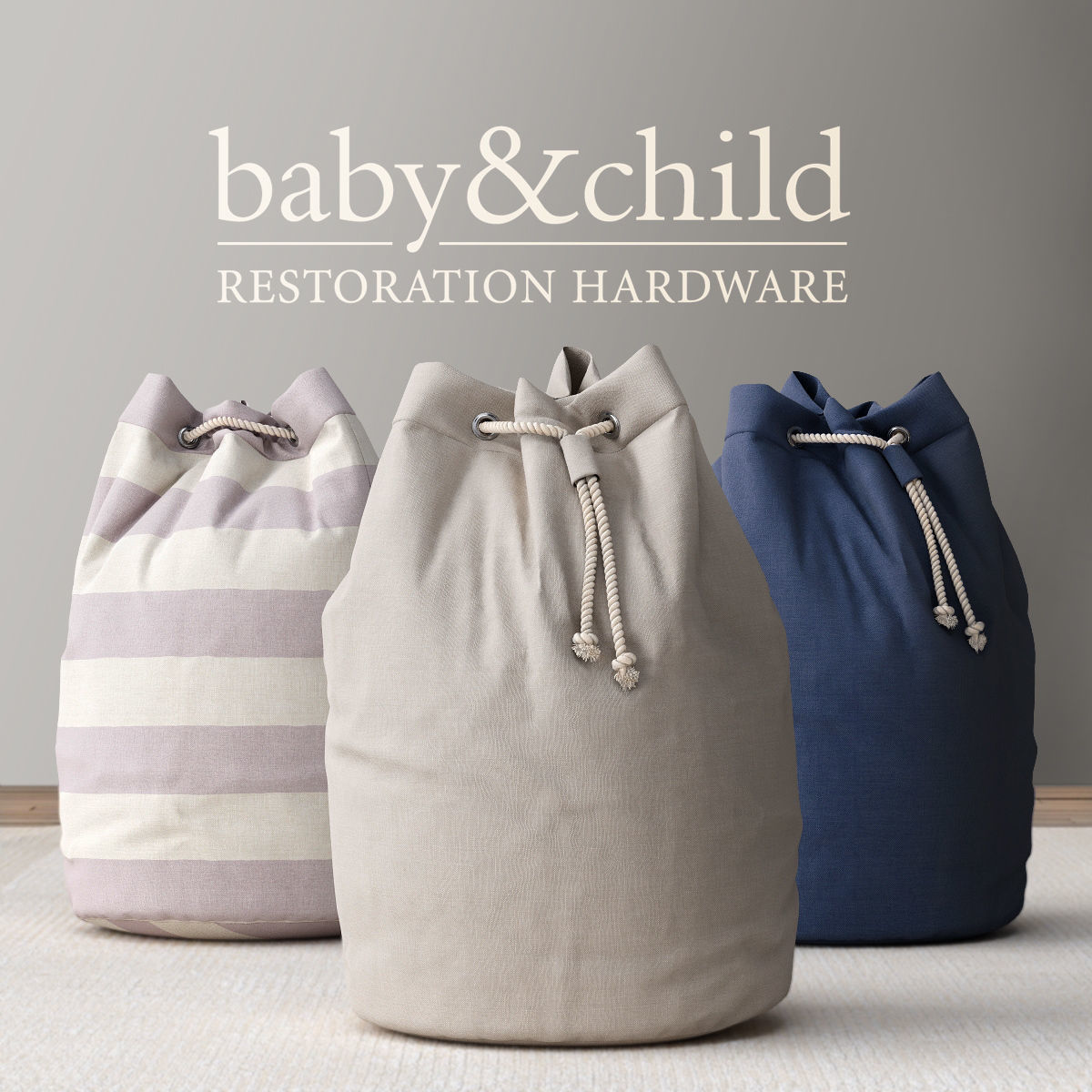 SOLID CANVAS HAMPER