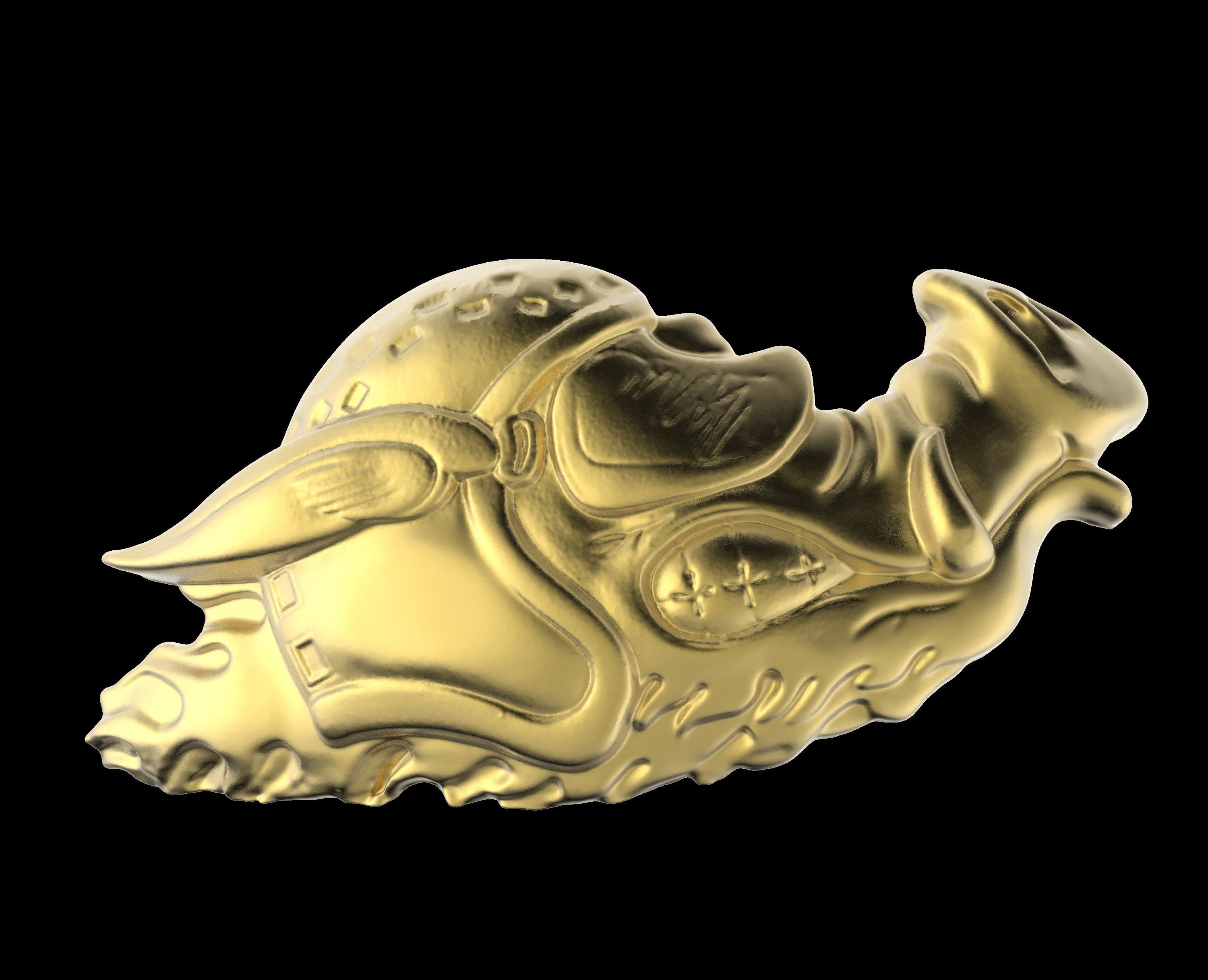Biker Pig Logo 3D Model 3D printable OBJ STL 3DM ...
