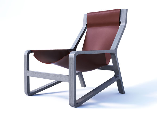 bludot toro lounge chair 3d model cgtrader