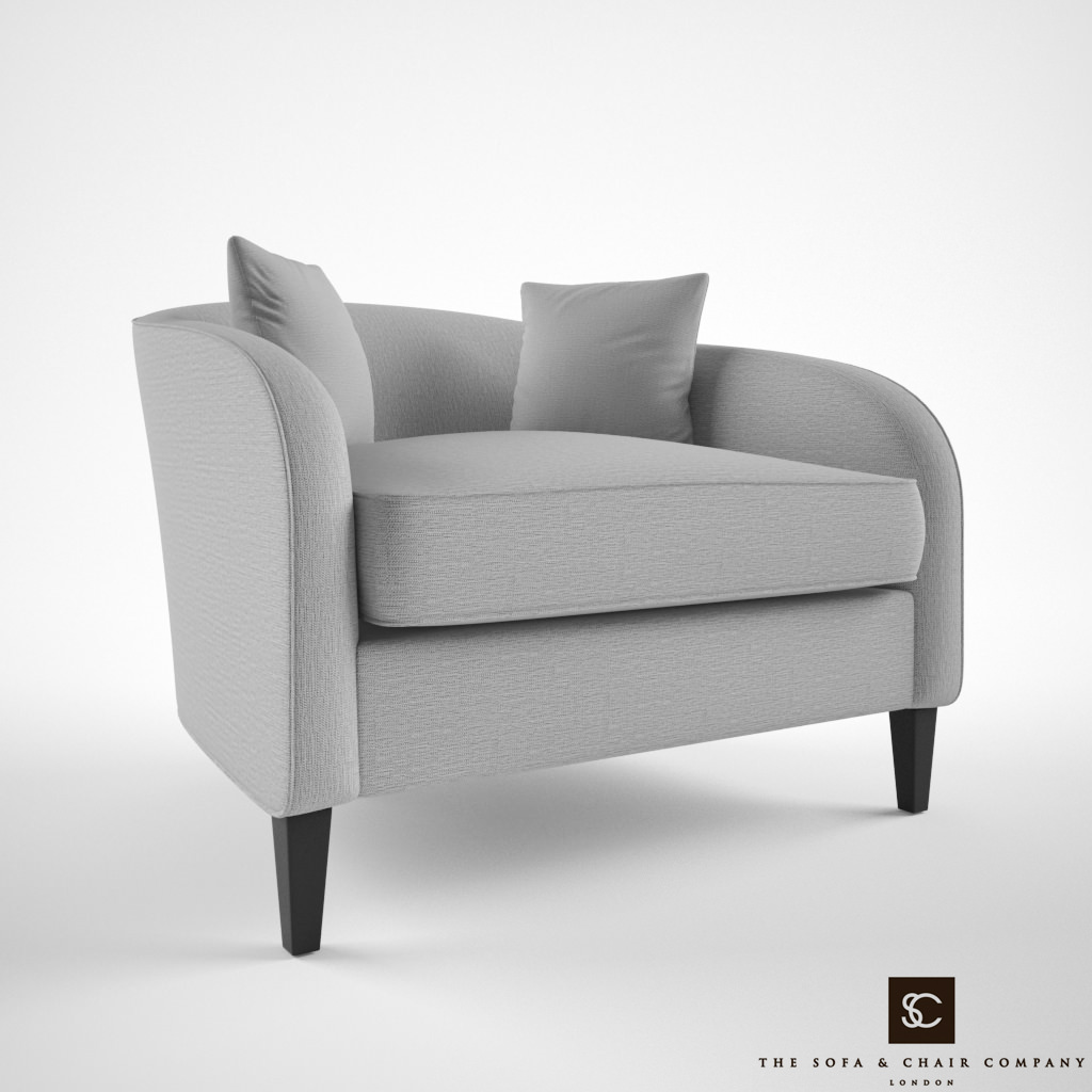 The sofa and chair company Richmond armchair 3D model MAX OBJ FBX