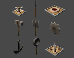 how to 3 dungeons traps rotate model, download 3d Models Free Get 3D Other Other free