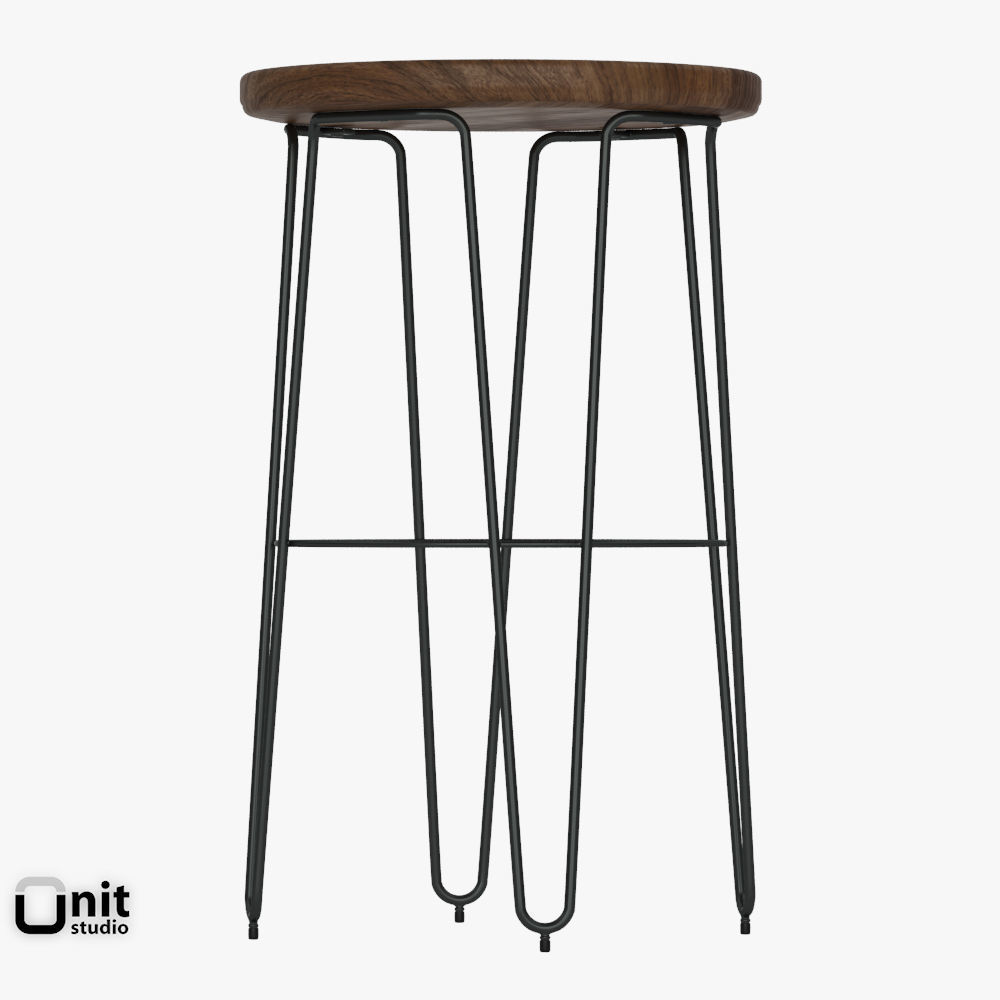 3d Hairpin Bar Stool By West Elm Cgtrader Hairpin Bar Stool By West Elm 3d Model Max Obj Mtl 3ds Fbx X Dwg 5