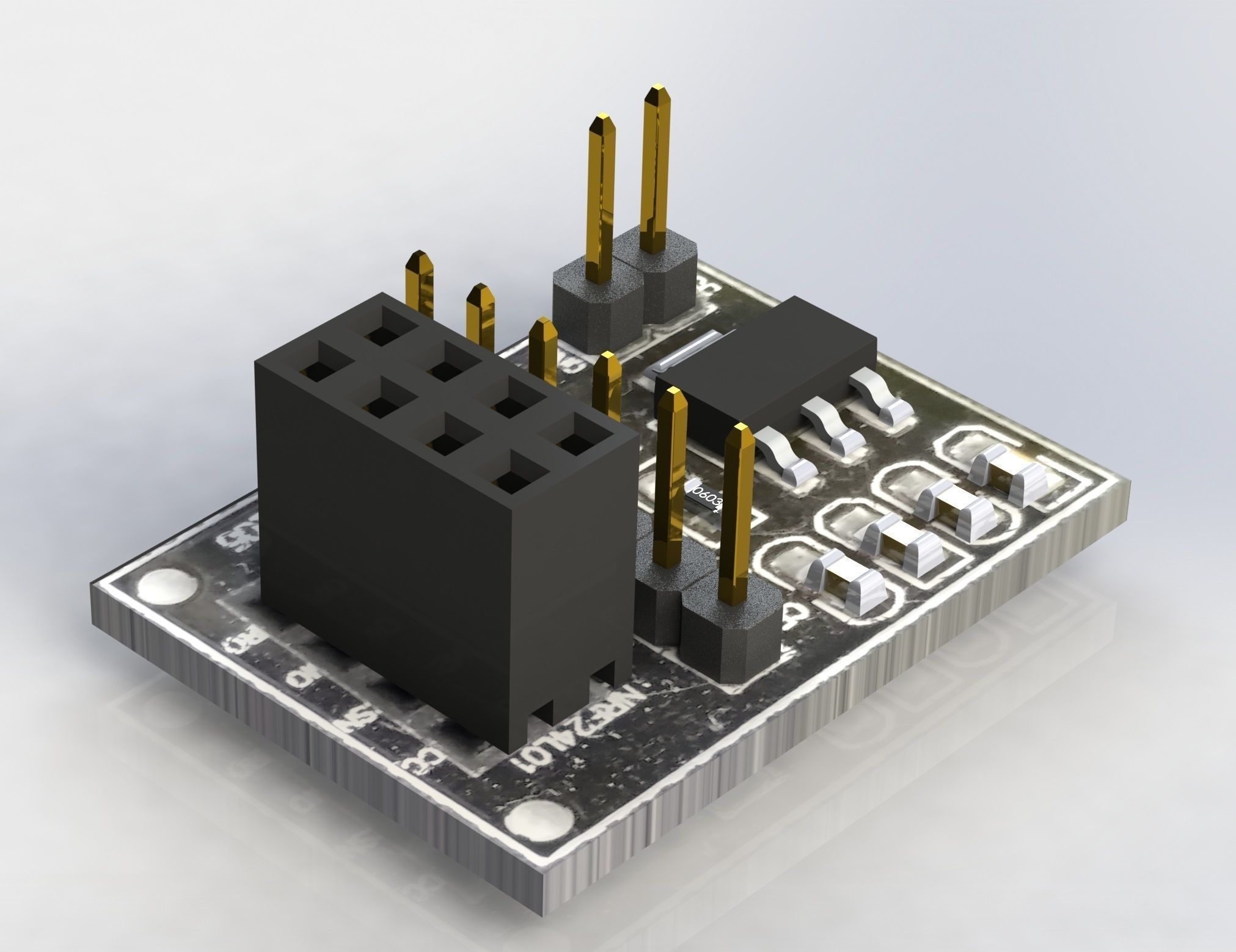 NRF24L01 Power adapter free 3D model | CGTrader