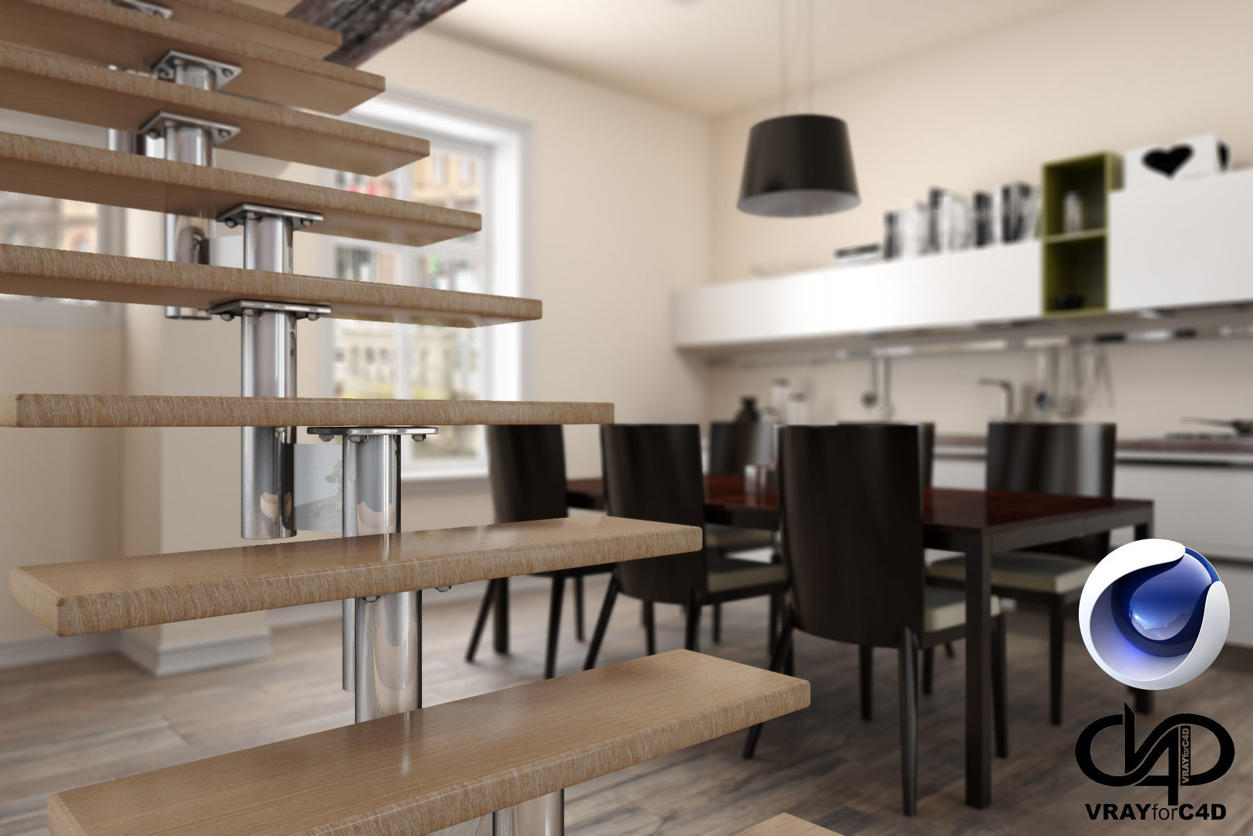 Living Room Models living room and kitchen 2 - c4d an vray 3d model Living Room Models living room and kitchen 2 - c4d an vray 3d model