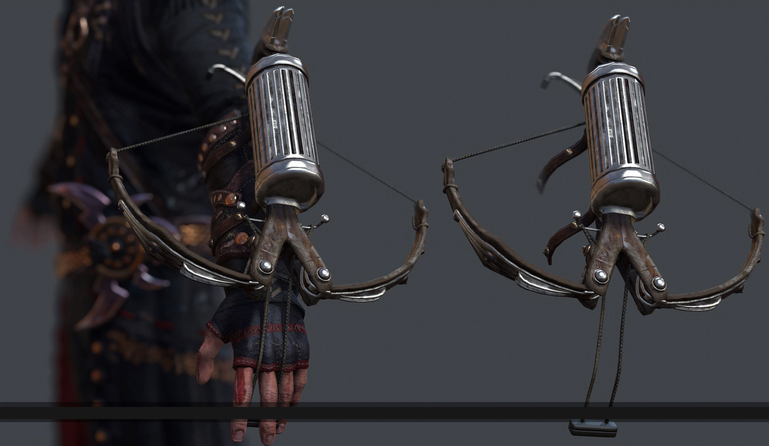 wolf man 2 - NEW version - Rigged Low-poly 3D model_3