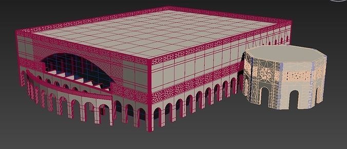 Al Raha Theatre - Arabic Building for exterior No interior 3D model ...