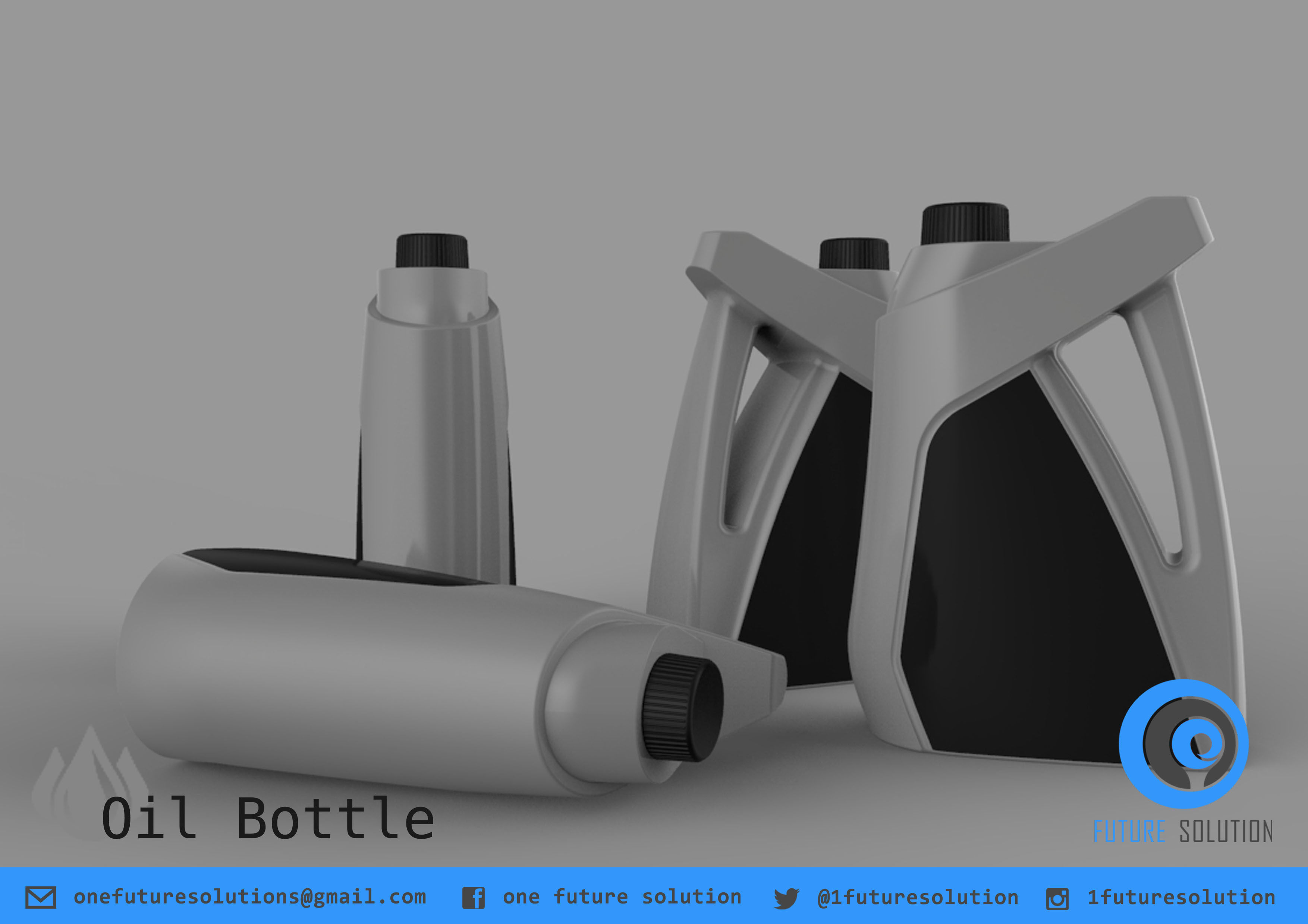 Oil Bottle free 3D model CGTrader