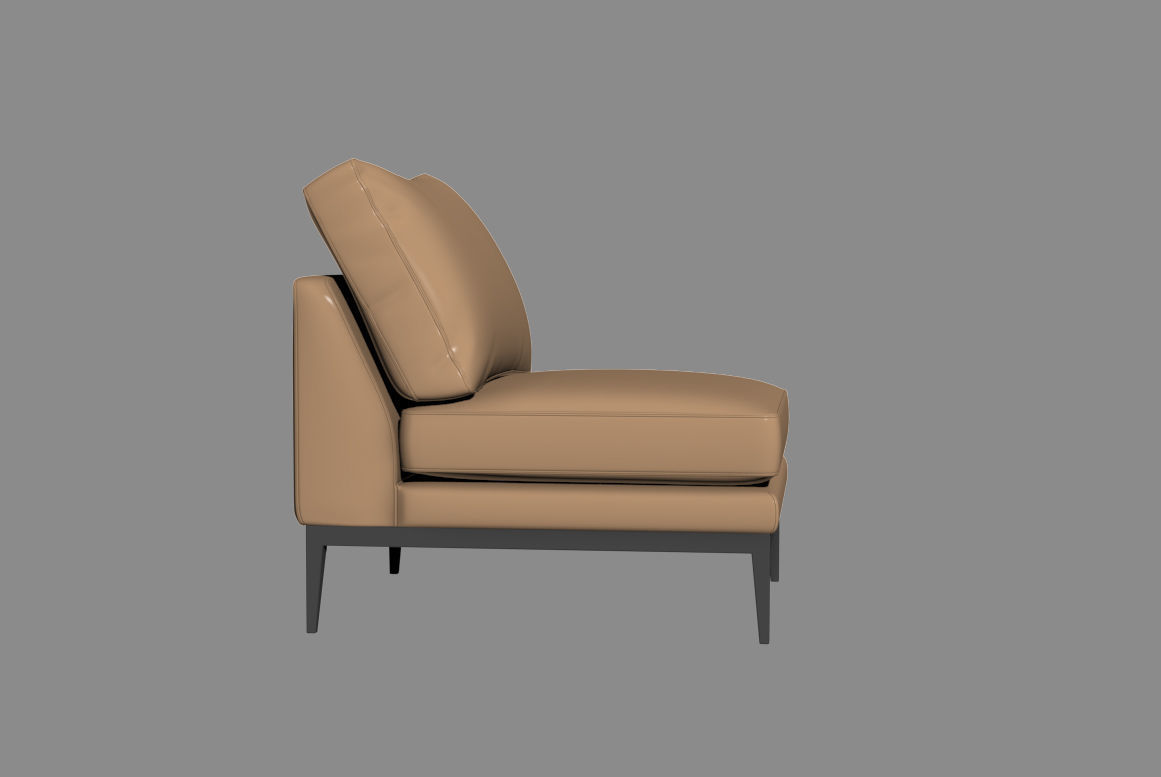 Sabrina armless arm chair by Zuster 3D model CGTrader