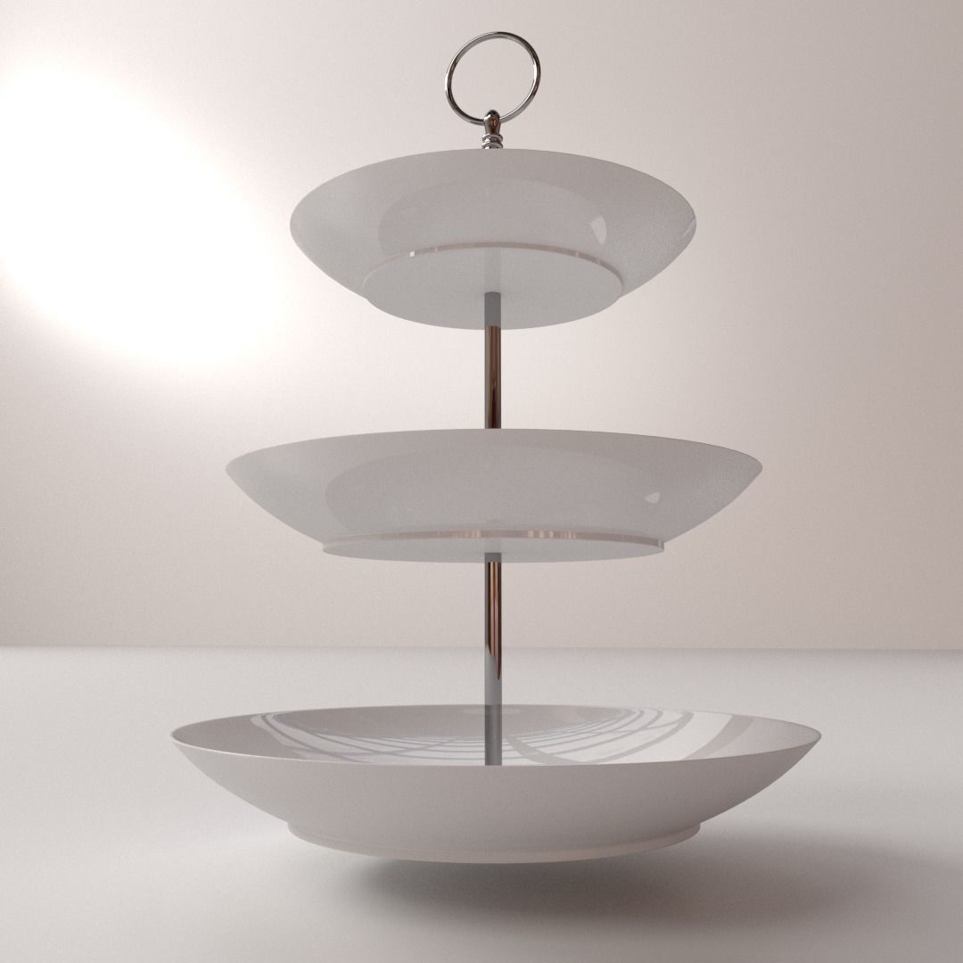 Cake Stand V2 3D model CGTrader