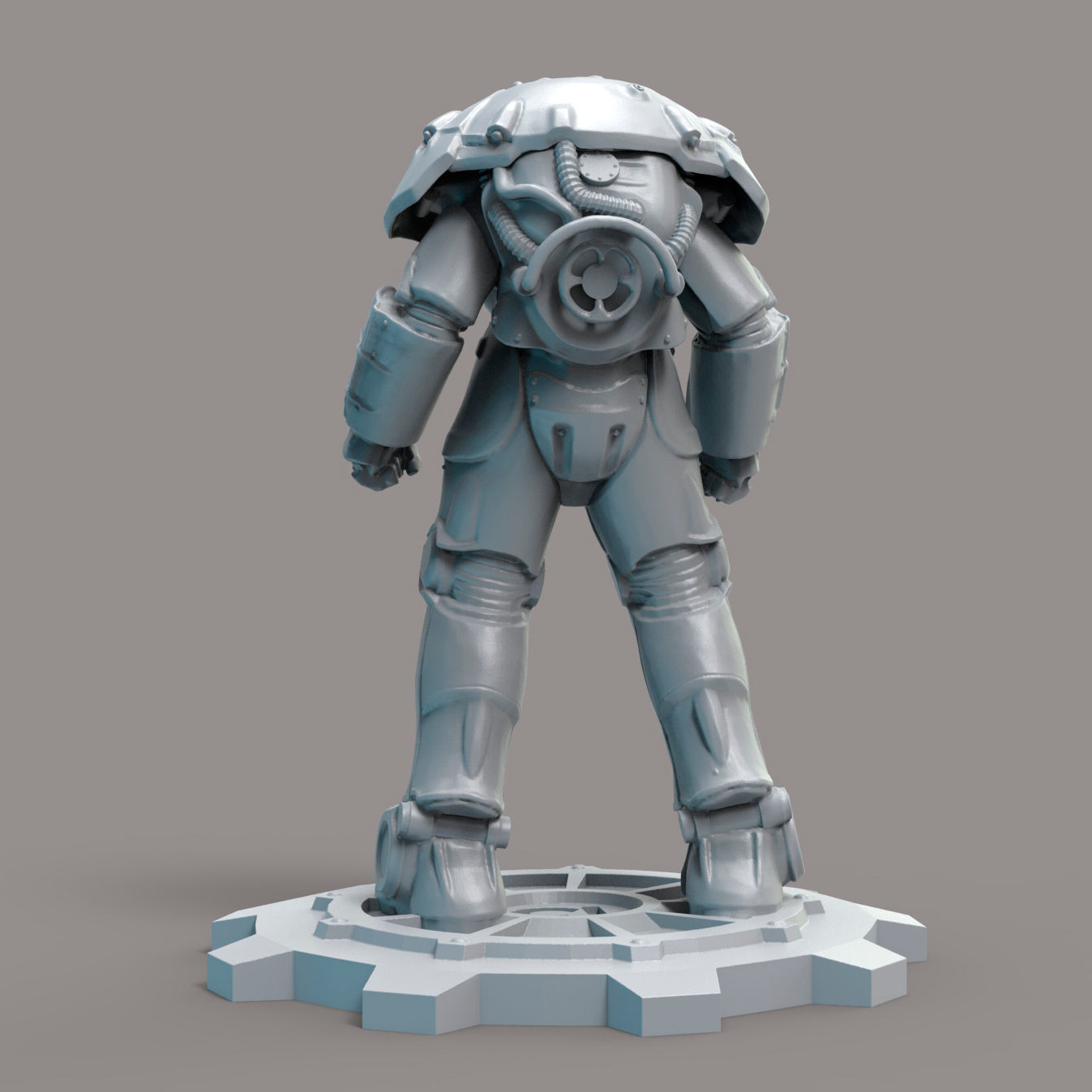 Power Armor X01 3D Model 3D printable MAX FBX STL ZTL