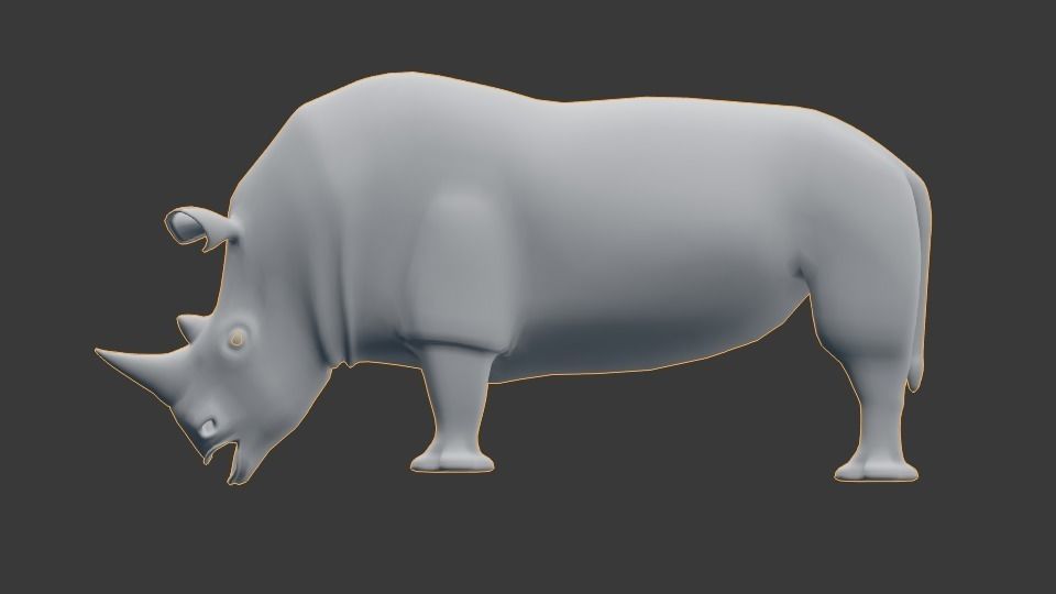 rhino blender free 3D model 3D printable CGTrader