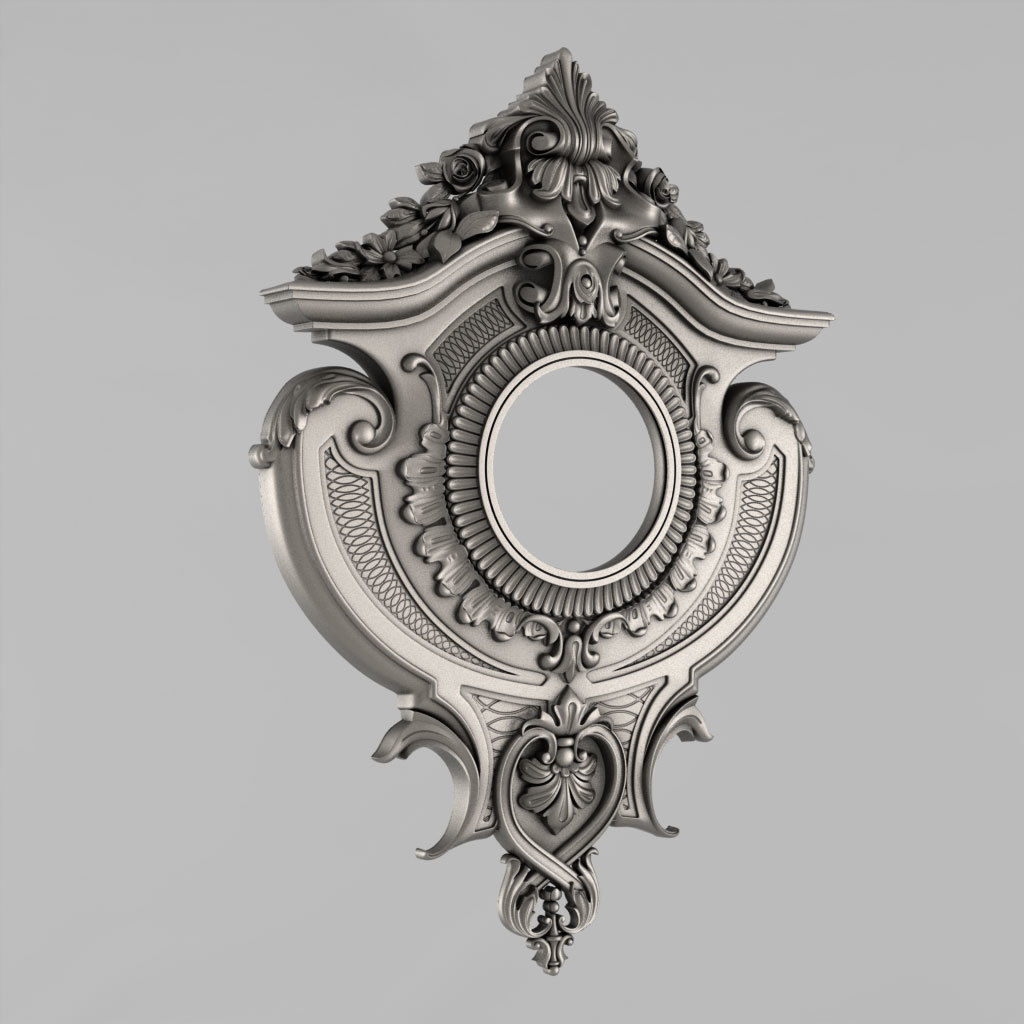 Carved watch case