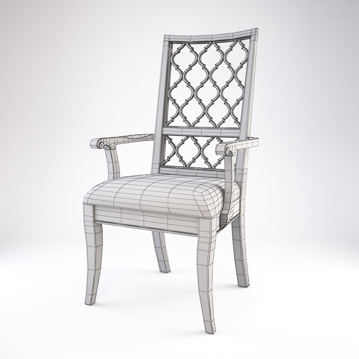 Bassett Emporium Arm Chair 3D model CGTrader