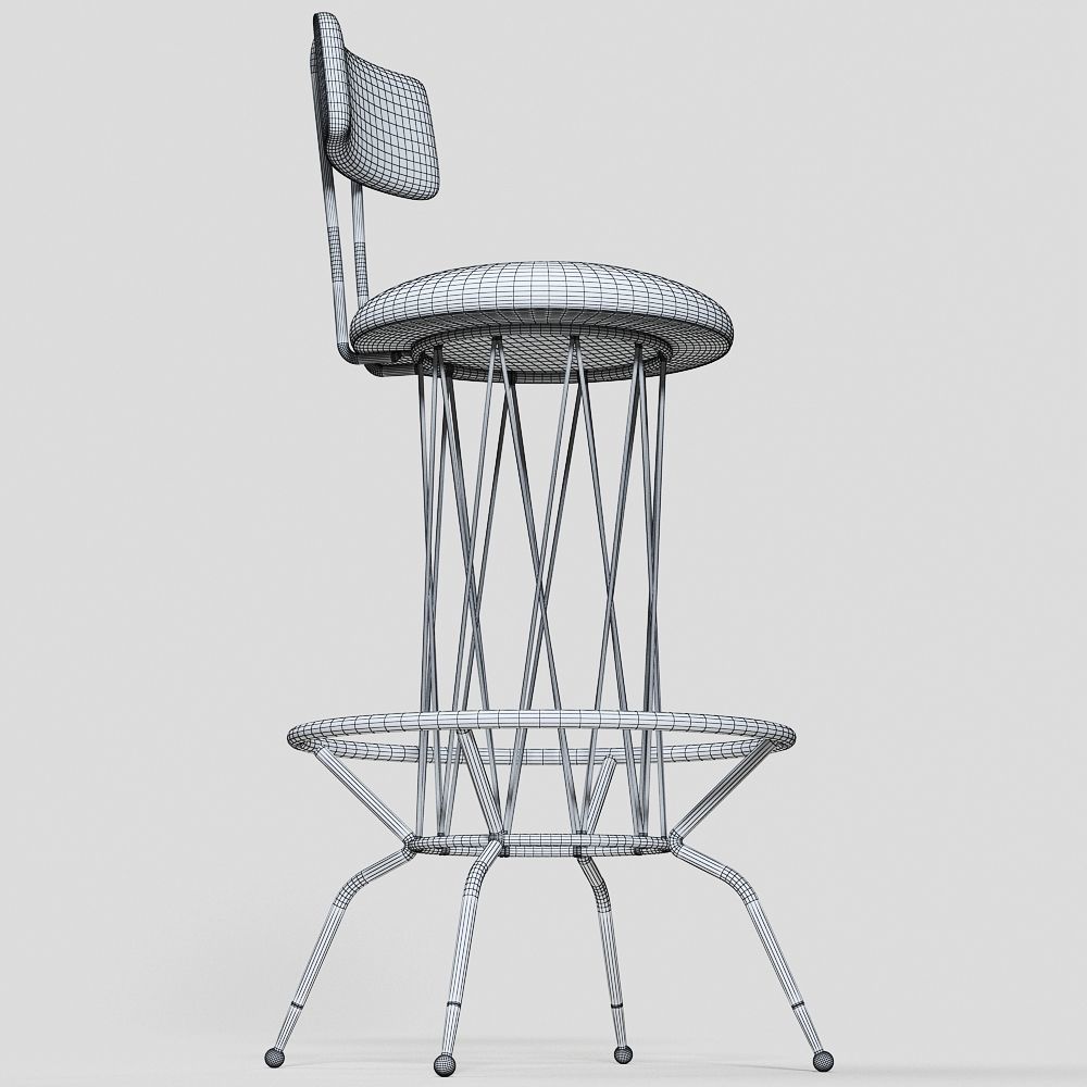 Bar Stool free 3D Model MAX OBJ FBX