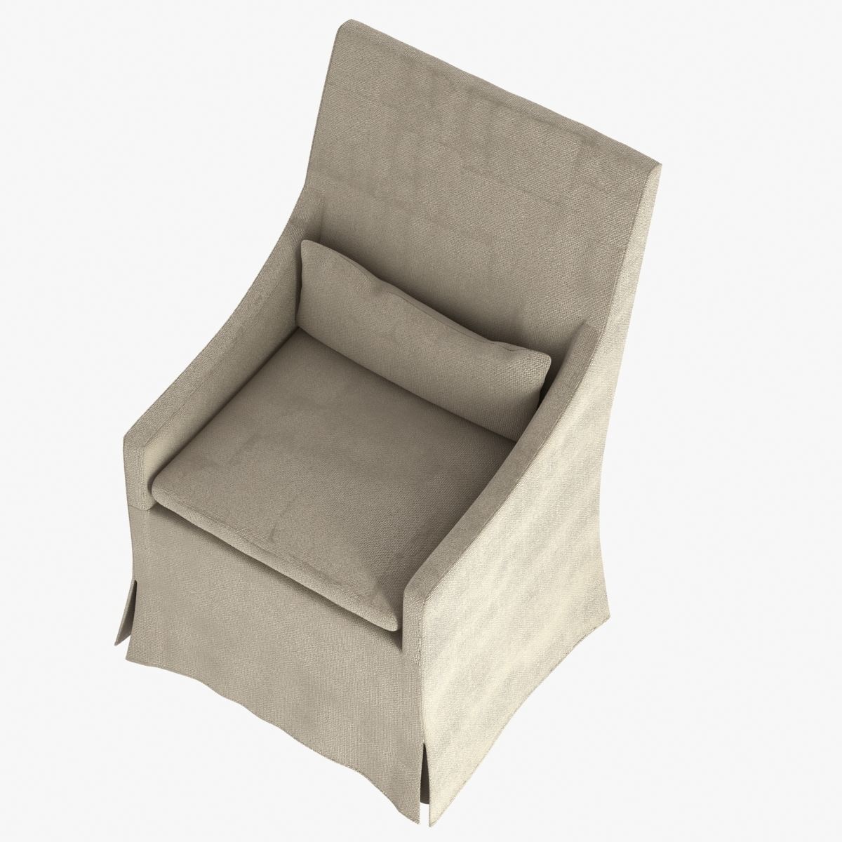 Restoration Hardware Belgian Slope Arm Slipcovered Armchair 3d Model Restoration Hardware Belgian Slope Arm Slipcovered Armchair 3d Model Max Obj 3ds Fbx Stl Mtl 3