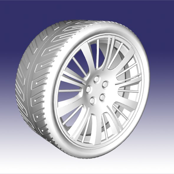 Sports car wheel CAD model 3D model | CGTrader