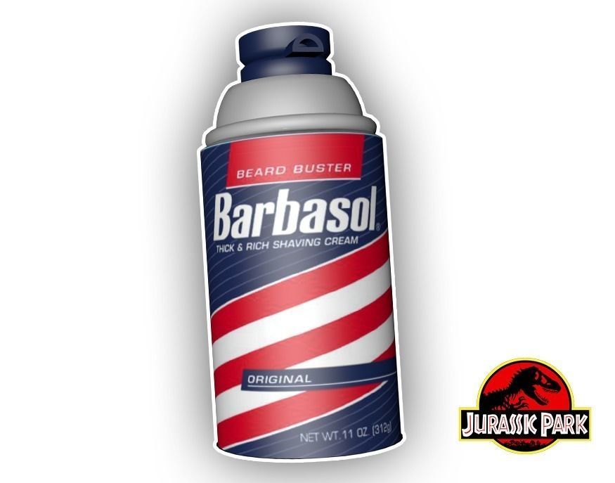 Barbasol Can from Jurassic Park free 3D model | CGTrader