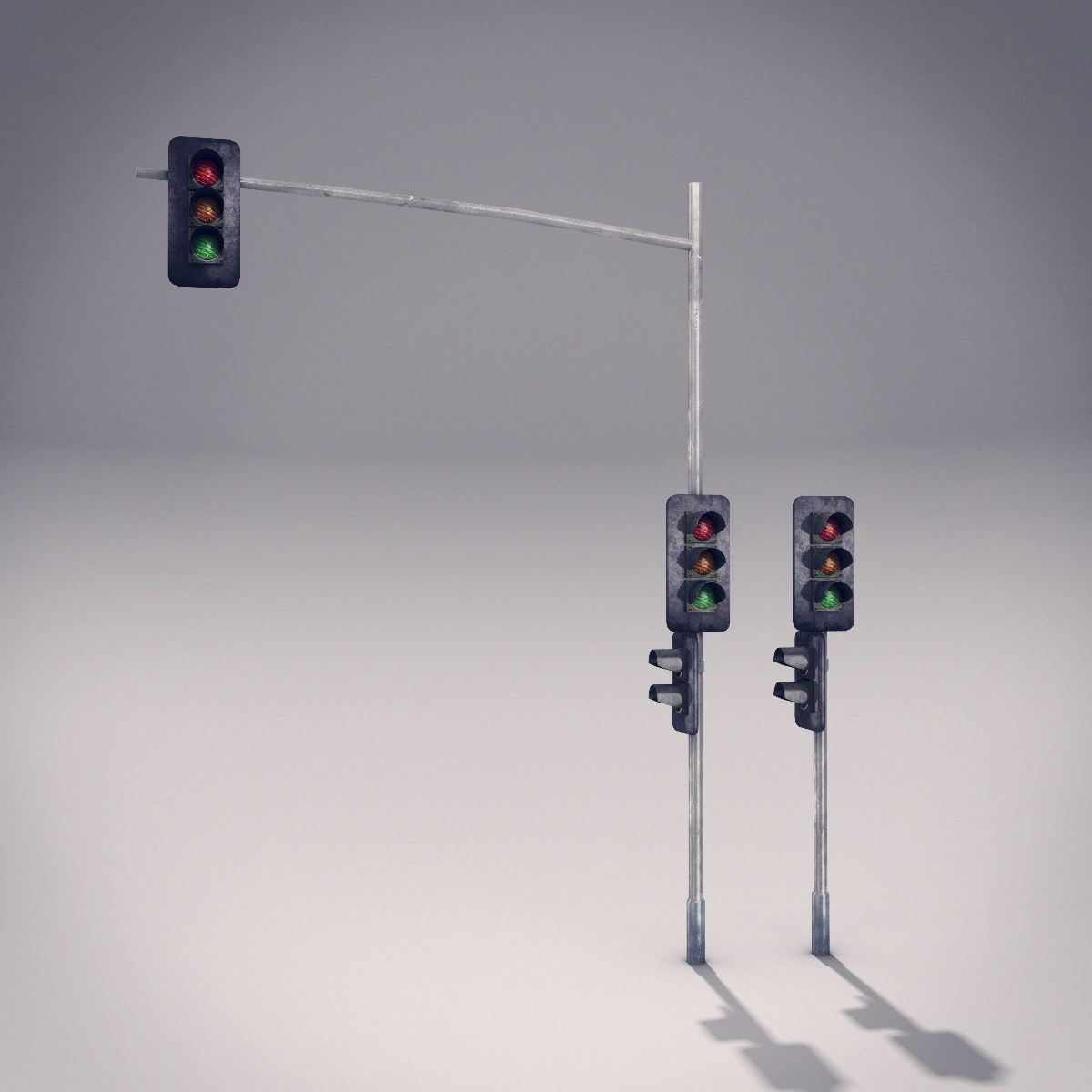 3D model Traffic Lights VR / AR / lowpoly CGTrader