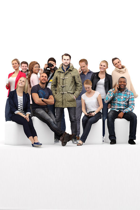 Casual posed character models bundle Nr 001