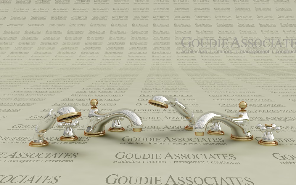 Jacuzzi Faucet Toto with Gold trimming 3D model CGTrader