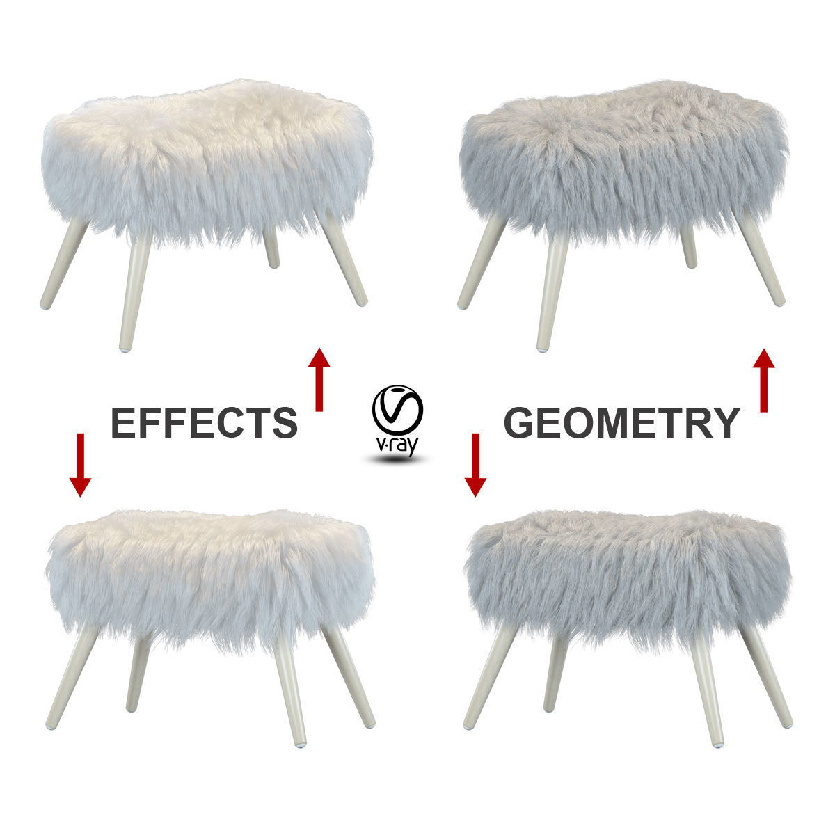 Pouf VILMA White