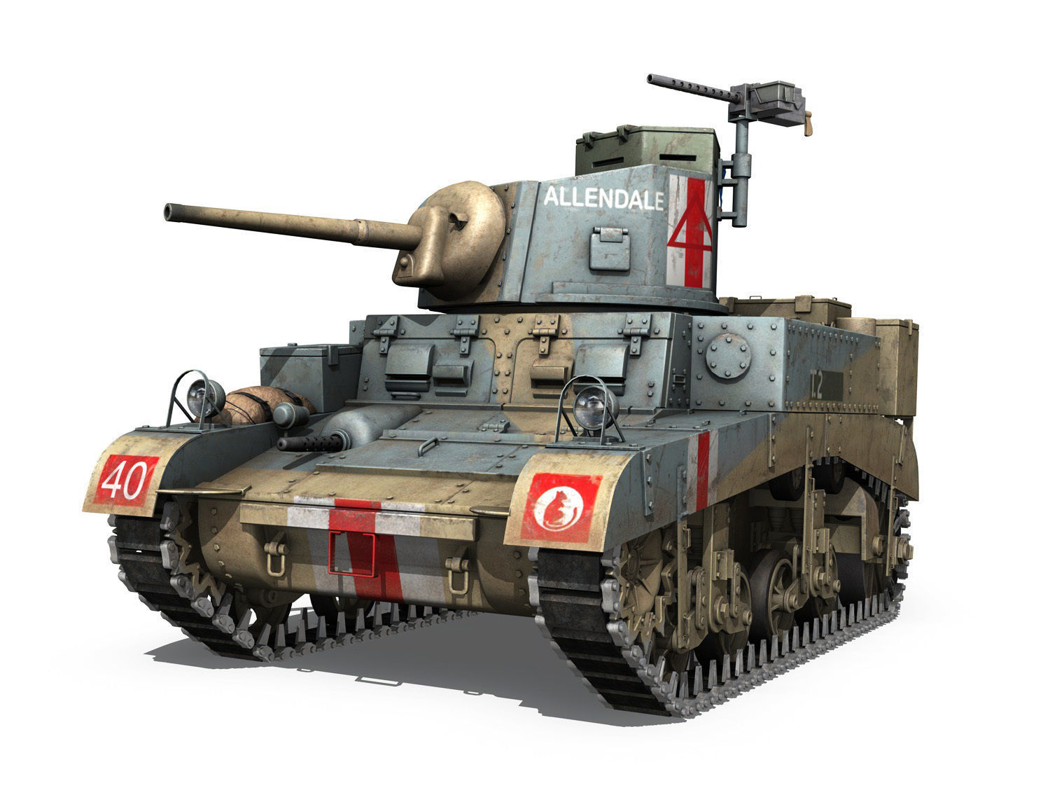 M3 Light Tank Honey - Allendale 3D model | CGTrader