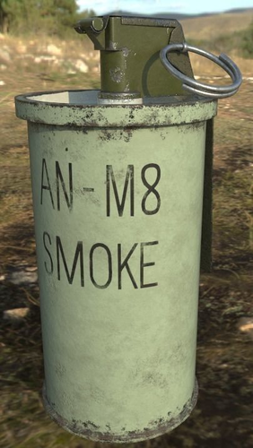 Et An M8 Smoke Grenade Cgtrader An M8 Smoke Grenade Model Low Poly Obj Mtl S Fbx Blend 1