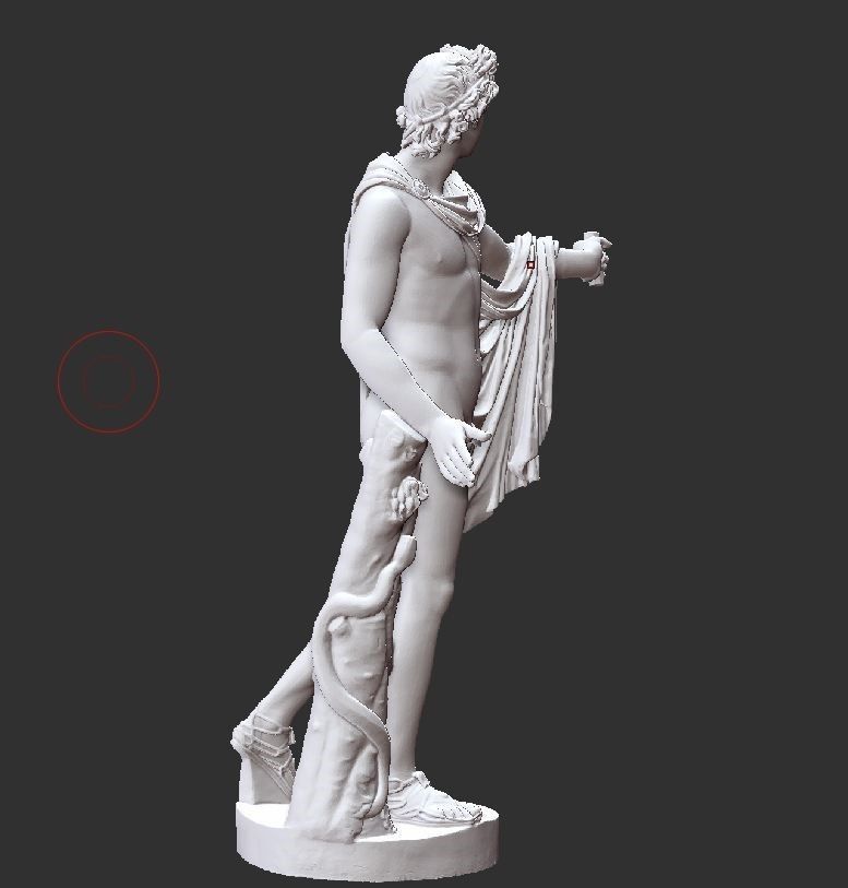 Apollo God Greek Statue Free 3D Model – JFFA