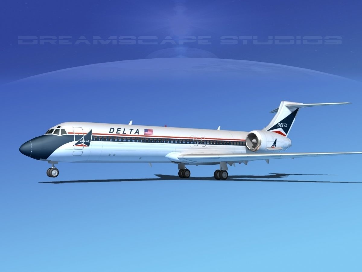 Boeing 717-200 Delta 1 3D model