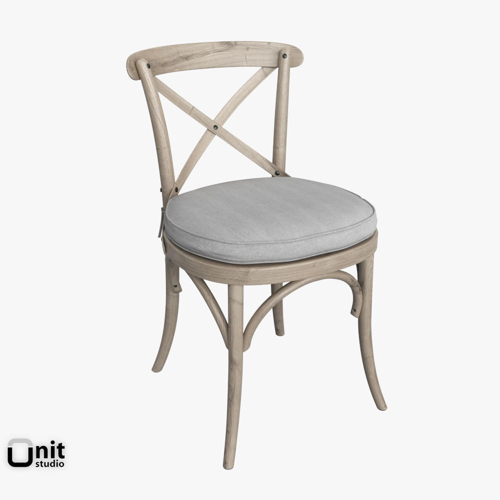 Madeleine Side Chair by Restoration Hardware 3D model CGTrader