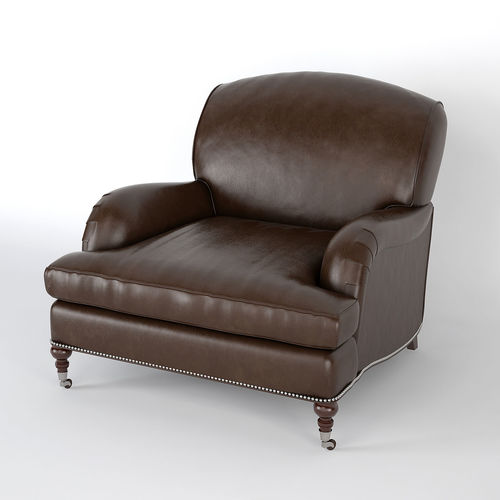 3d Model Ralph Lauren Leather Armchair Cgtrader