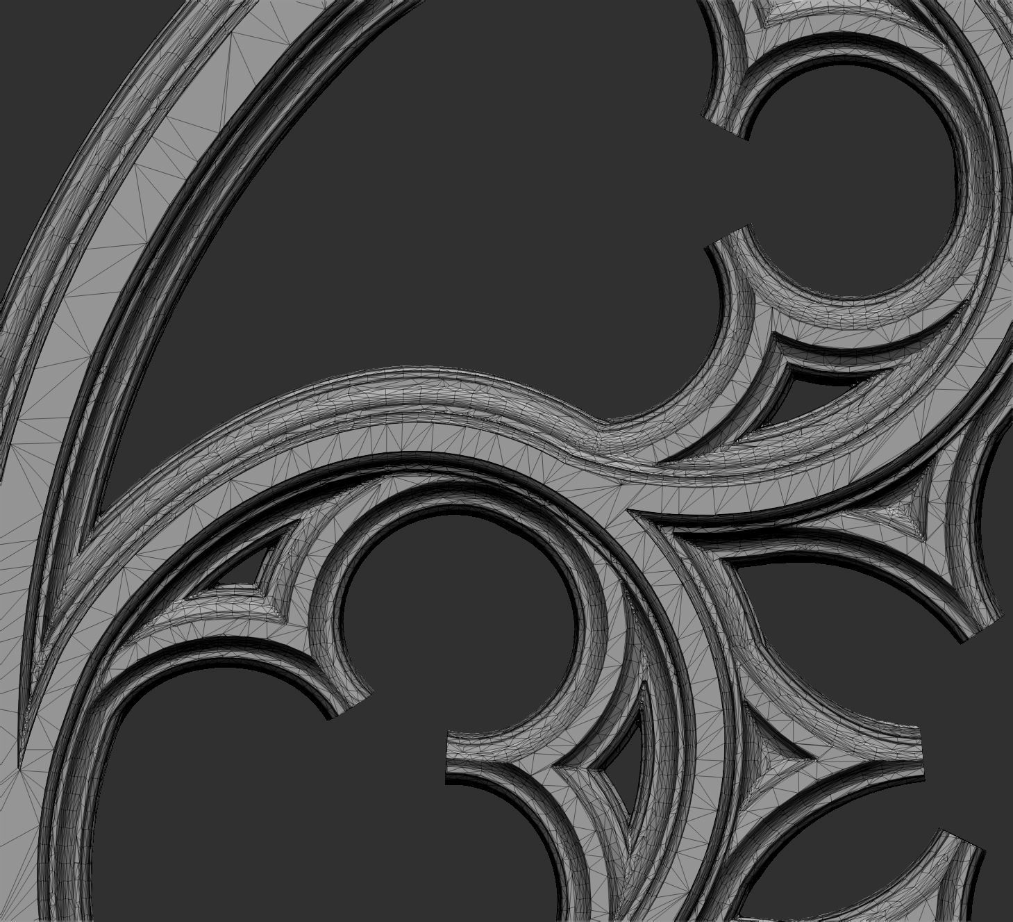 Gothic Tracery 2 3D model 3D printable | CGTrader