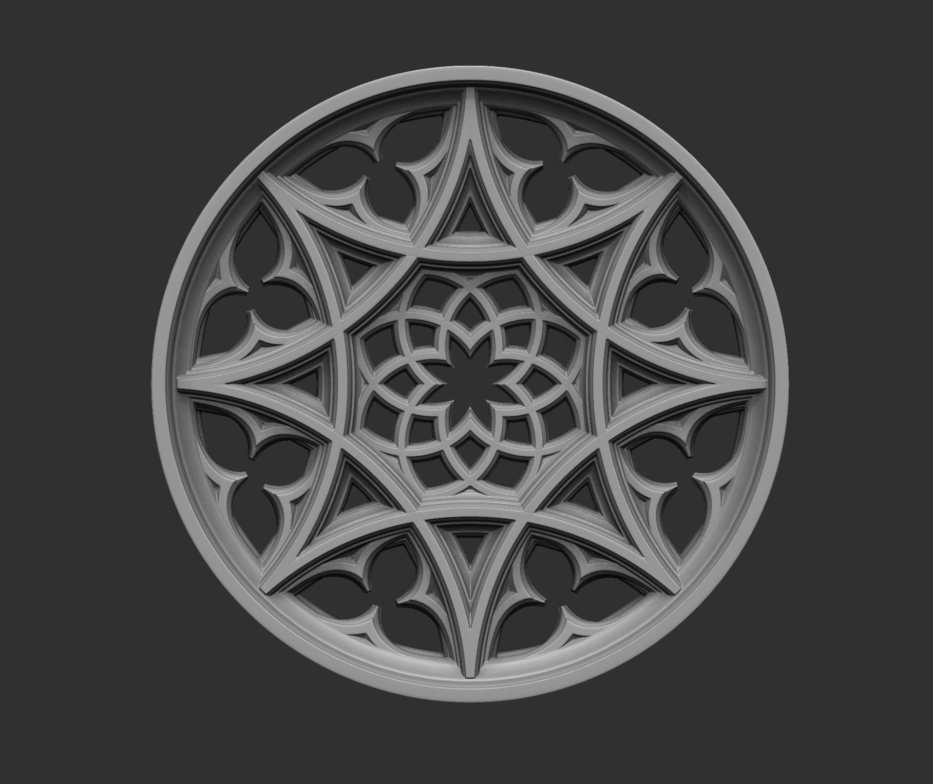 Gothic Tracery 5 3D model 3D printable | CGTrader