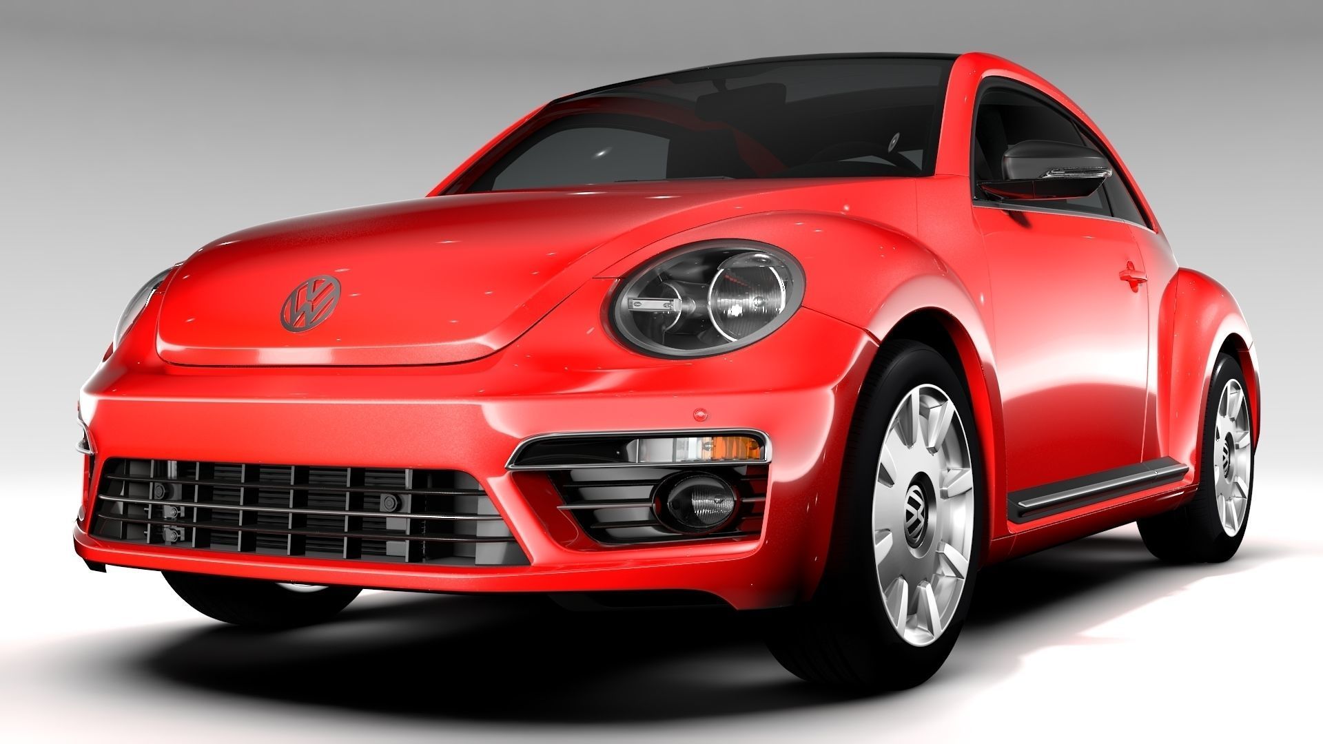 Vw Beetle Turbo 2017 Cgtrader Vw Beetle Turbo 2017 Model Max Bip Obj Mtl S Fbx C4d Lwo Lw Lws