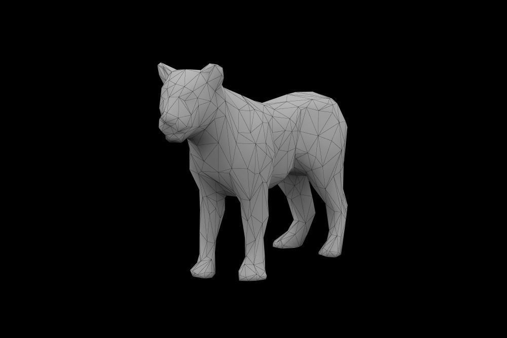 Low Poly Lion