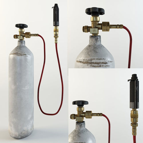 Anton Chigurh cattle gun 3D model CGTrader