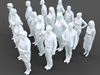 3D model 16 Stylized Human Statues Pack V5 VR / AR / low-poly | CGTrader